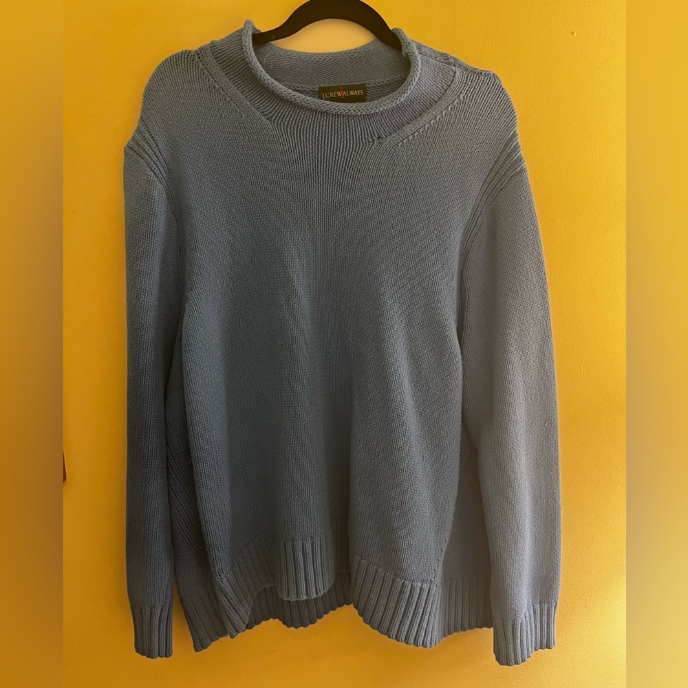 J Crew Women's 1988 Rollneck Sweater - Blue - Size 3XL